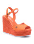 Calvin Klein Jeans Еспадрили Wedge Sandal Ankle Strap YW0YW00121 Оранжев - Pepit.bg