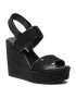 Calvin Klein Jeans Еспадрили Wedge Sandal Sling Co YW0YW00034 Черен - Pepit.bg