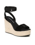 Calvin Klein Jeans Еспадрили Wedge Sandal Su Con YW0YW01026 Черен - Pepit.bg