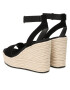 Calvin Klein Jeans Еспадрили Wedge Sandal Su Con YW0YW01026 Черен - Pepit.bg