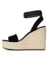 Calvin Klein Jeans Еспадрили Wedge Sandal Su Con YW0YW01026 Черен - Pepit.bg