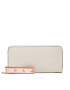 Calvin Klein Jeans Голям дамски портфейл Ultralight Zip Around W/Wristlet K60K610101 Бял - Pepit.bg