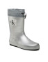 Calvin Klein Jeans Гумени ботуши Rain Boot V3X6-80425-0083 S Сребрист - Pepit.bg