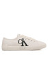 Calvin Klein Jeans Гуменки Vulc Low Oversized Brand YM0YM00687 Екрю - Pepit.bg