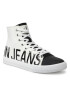 Calvin Klein Jeans Кецове Vulcanized Mid Sneaker Logo YM0YM00276 Бял - Pepit.bg