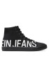 Calvin Klein Jeans Кецове Vulcanized Mid Sneaker Logo YM0YM00276 Черен - Pepit.bg