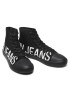 Calvin Klein Jeans Кецове Vulcanized Mid Sneaker Logo YM0YM00276 Черен - Pepit.bg