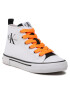 Calvin Klein Jeans Кецове High Top Lace Up Sneaker V3X9-80569-0890X002 M Бял - Pepit.bg