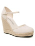 Calvin Klein Jeans Обувки Wedge Sandal Close Toe Ess YW0YW01194 Бял - Pepit.bg