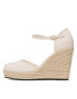 Calvin Klein Jeans Обувки Wedge Sandal Close Toe Ess YW0YW01194 Бял - Pepit.bg