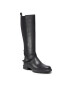 Calvin Klein Jeans Офицерки Cleated High Boot W Buckle YW0YW00423 Черен - Pepit.bg