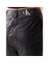 Calvin Klein Jeans Панталони от имитация на кожа J20J221385 Черен Regular Fit - Pepit.bg