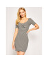 Calvin Klein Jeans Плетена рокля W Monogram Stripe Ballet Dress J20J213699 Черен Slim Fit - Pepit.bg