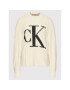 Calvin Klein Jeans Пуловер J20J216595 Бежов Relaxed Fit - Pepit.bg