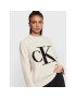 Calvin Klein Jeans Пуловер J20J219777 Бежов Relaxed Fit - Pepit.bg