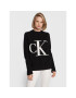 Calvin Klein Jeans Пуловер J20J219777 Черен Relaxed Fit - Pepit.bg