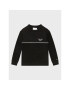 Calvin Klein Jeans Пуловер Piping Stack Logo IB0IB01363 Черен Regular Fit - Pepit.bg