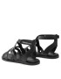 Calvin Klein Jeans Сандали Flat Sandal Strappy Lth YW0YW00547 Черен - Pepit.bg