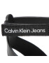 Calvin Klein Jeans Сандали Flat Sandal Strappy Lth YW0YW00547 Черен - Pepit.bg