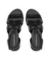 Calvin Klein Jeans Сандали Flat Sandal Strappy Lth YW0YW00547 Черен - Pepit.bg