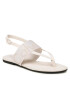 Calvin Klein Jeans Сандали Flat Sandal Toepost Webbing YW0YW00956 Бял - Pepit.bg