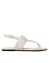 Calvin Klein Jeans Сандали Flat Sandal Toepost Webbing YW0YW00956 Бял - Pepit.bg