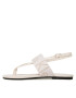 Calvin Klein Jeans Сандали Flat Sandal Toepost Webbing YW0YW00956 Бял - Pepit.bg