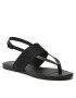 Calvin Klein Jeans Сандали Flat Sandal Toepost Webbing YW0YW00956 Черен - Pepit.bg