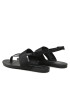 Calvin Klein Jeans Сандали Flat Sandal Toepost Webbing YW0YW00956 Черен - Pepit.bg