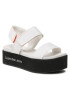 Calvin Klein Jeans Сандали Flatform Sandal Softny YW0YW00965 Бял - Pepit.bg