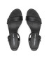 Calvin Klein Jeans Сандали Heel Sandal Strap Lth YW0YW00554 Черен - Pepit.bg