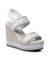 Calvin Klein Jeans Сандали Wedge Sandal Sling Pes YW0YW00572 Бял - Pepit.bg