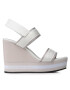 Calvin Klein Jeans Сандали Wedge Sandal Sling Pes YW0YW00572 Бял - Pepit.bg