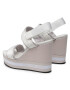 Calvin Klein Jeans Сандали Wedge Sandal Sling Pes YW0YW00572 Бял - Pepit.bg