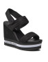 Calvin Klein Jeans Сандали Wedge Sandal Sling Pes YW0YW00572 Черен - Pepit.bg