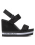 Calvin Klein Jeans Сандали Wedge Sandal Sling Pes YW0YW00572 Черен - Pepit.bg