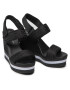 Calvin Klein Jeans Сандали Wedge Sandal Sling Pes YW0YW00572 Черен - Pepit.bg