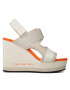 Calvin Klein Jeans Сандали Wedge Sandal Webbing YW0YW01073 Екрю - Pepit.bg