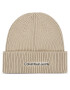 Calvin Klein Jeans Шапка Institutional Patch Beanie K50K509895 Сив - Pepit.bg