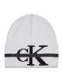 Calvin Klein Jeans Шапка Monogram Cotton Tape Beanie K50K507181 Бял - Pepit.bg