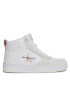 Calvin Klein Jeans Сникърси Basket Cupsole Mid Irreg Line Wn YW0YW00921 Екрю - Pepit.bg