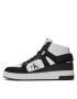 Calvin Klein Jeans Сникърси Basket Cupsole Mid Lth Ml Fad YM0YM00883 Бял - Pepit.bg