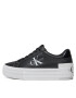 Calvin Klein Jeans Сникърси Bold Vulc Flatf Low Lace Lth Ml YW0YW01294 Черен - Pepit.bg