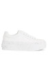 Calvin Klein Jeans Сникърси Bold Vulc Flatf Low Laceup Wn YW0YW01229 Бял - Pepit.bg