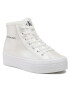 Calvin Klein Jeans Сникърси Bold Vulc Flatf Mid Laceup Ny Wn YW0YW01226 Екрю - Pepit.bg