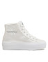 Calvin Klein Jeans Сникърси Bold Vulc Flatf Mid Laceup Ny Wn YW0YW01226 Екрю - Pepit.bg