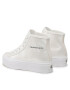 Calvin Klein Jeans Сникърси Bold Vulc Flatf Mid Laceup Ny Wn YW0YW01226 Екрю - Pepit.bg