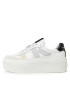 Calvin Klein Jeans Сникърси Cupsole Flatform Mix Lth Wn YW0YW01227 Бял - Pepit.bg