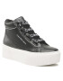 Calvin Klein Jeans Сникърси Flatform Mid Branded Laces YW0YW00869 Черен - Pepit.bg