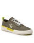 Calvin Klein Jeans Сникърси Skater Vulcanized Laceup Rcotton YM0YM00414 Каки - Pepit.bg